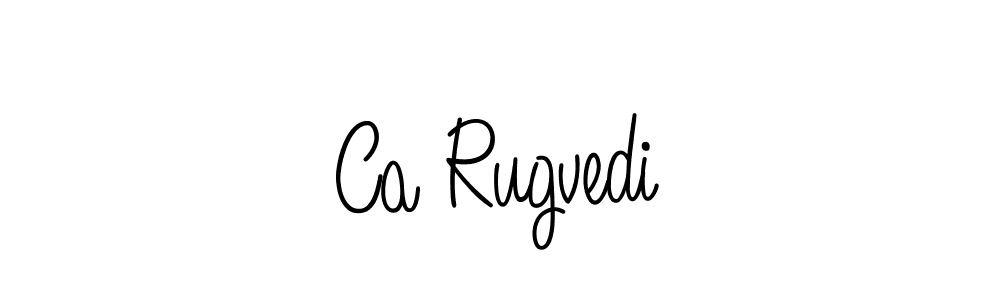 Make a beautiful signature design for name Ca Rugvedi. With this signature (Angelique-Rose-font-FFP) style, you can create a handwritten signature for free. Ca Rugvedi signature style 5 images and pictures png