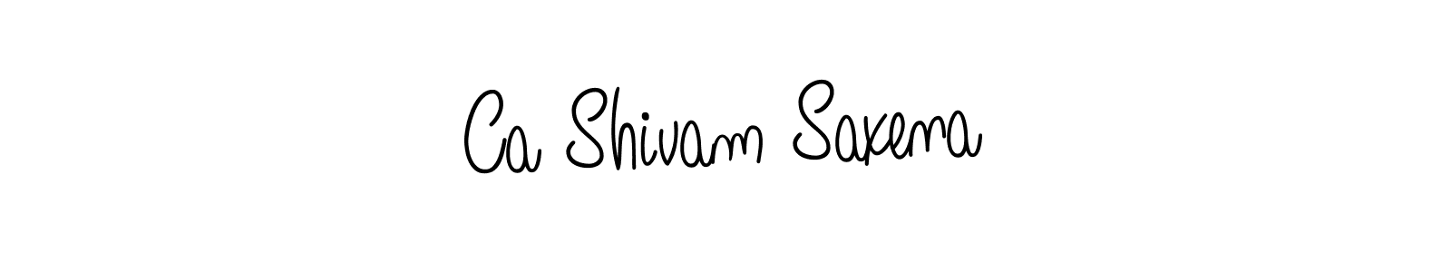 Make a beautiful signature design for name Ca Shivam Saxena. Use this online signature maker to create a handwritten signature for free. Ca Shivam Saxena signature style 5 images and pictures png