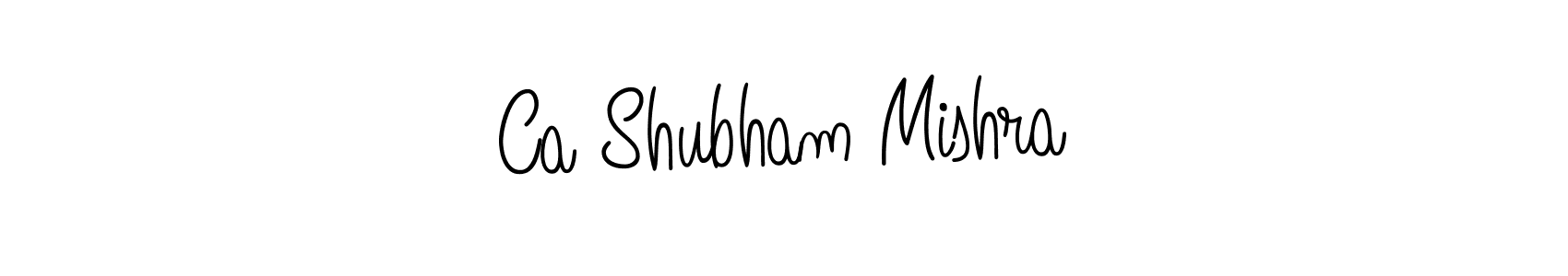 Make a beautiful signature design for name Ca Shubham Mishra. With this signature (Angelique-Rose-font-FFP) style, you can create a handwritten signature for free. Ca Shubham Mishra signature style 5 images and pictures png