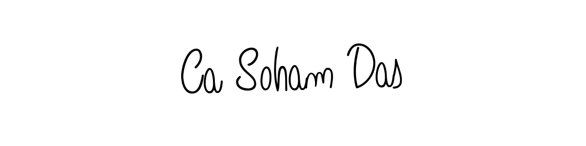 Ca Soham Das stylish signature style. Best Handwritten Sign (Angelique-Rose-font-FFP) for my name. Handwritten Signature Collection Ideas for my name Ca Soham Das. Ca Soham Das signature style 5 images and pictures png