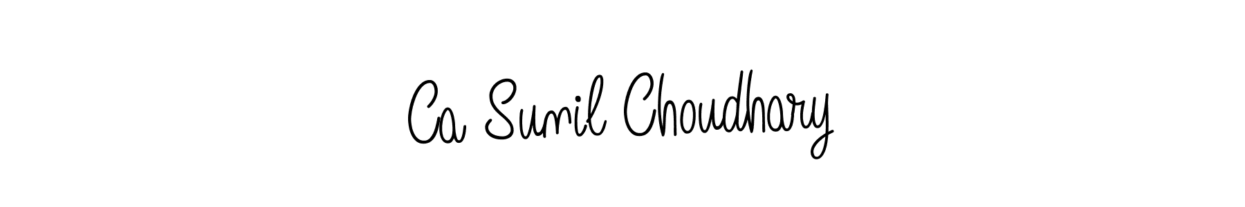 Use a signature maker to create a handwritten signature online. With this signature software, you can design (Angelique-Rose-font-FFP) your own signature for name Ca Sunil Choudhary. Ca Sunil Choudhary signature style 5 images and pictures png