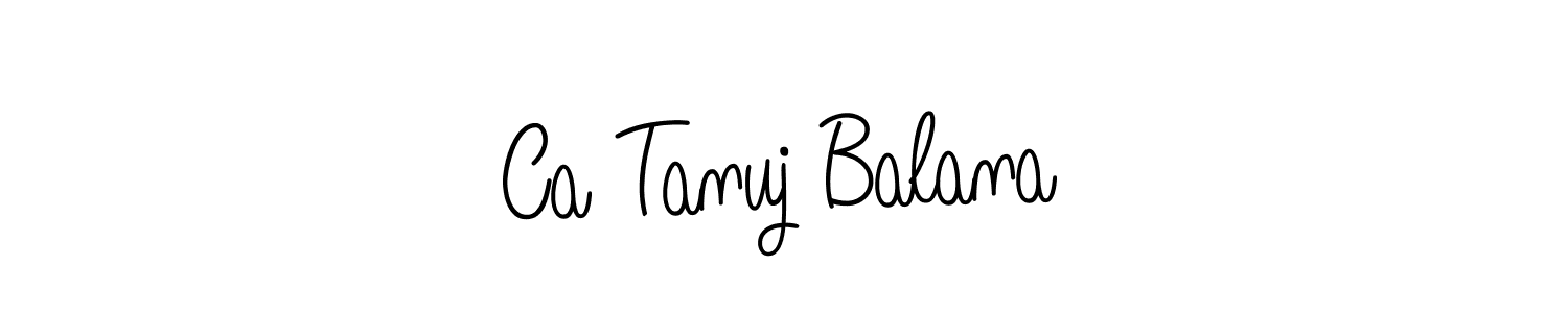 if you are searching for the best signature style for your name Ca Tanuj Balana. so please give up your signature search. here we have designed multiple signature styles  using Angelique-Rose-font-FFP. Ca Tanuj Balana signature style 5 images and pictures png