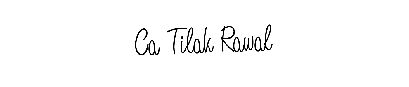 Make a beautiful signature design for name Ca Tilak Rawal. With this signature (Angelique-Rose-font-FFP) style, you can create a handwritten signature for free. Ca Tilak Rawal signature style 5 images and pictures png