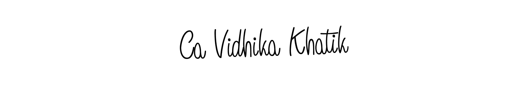 You can use this online signature creator to create a handwritten signature for the name Ca Vidhika Khatik. This is the best online autograph maker. Ca Vidhika Khatik signature style 5 images and pictures png