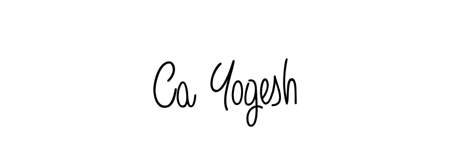 Create a beautiful signature design for name Ca Yogesh. With this signature (Angelique-Rose-font-FFP) fonts, you can make a handwritten signature for free. Ca Yogesh signature style 5 images and pictures png