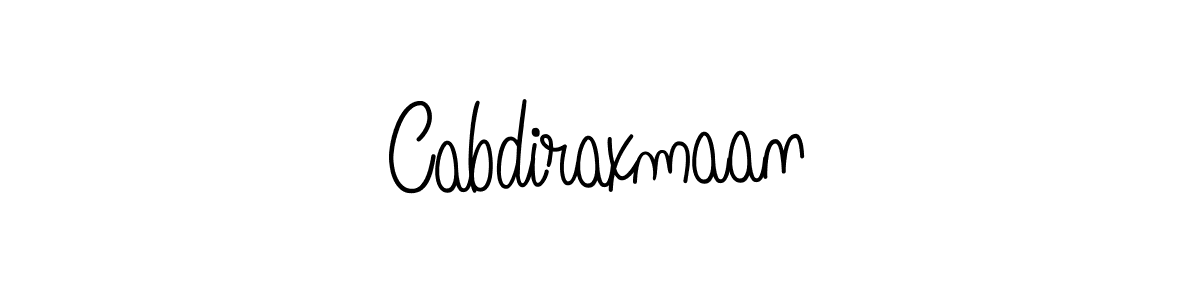 Design your own signature with our free online signature maker. With this signature software, you can create a handwritten (Angelique-Rose-font-FFP) signature for name Cabdiraxmaan. Cabdiraxmaan signature style 5 images and pictures png