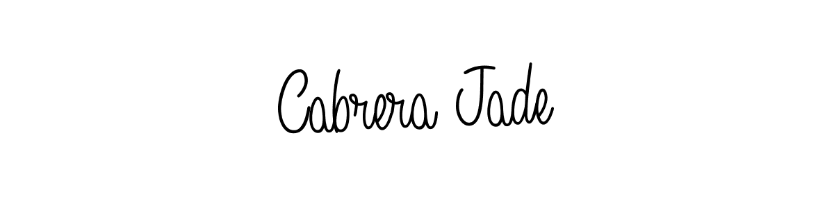 How to Draw Cabrera Jade signature style? Angelique-Rose-font-FFP is a latest design signature styles for name Cabrera Jade. Cabrera Jade signature style 5 images and pictures png