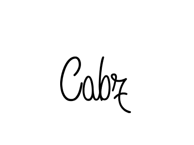 Make a beautiful signature design for name Cabz. With this signature (Angelique-Rose-font-FFP) style, you can create a handwritten signature for free. Cabz signature style 5 images and pictures png