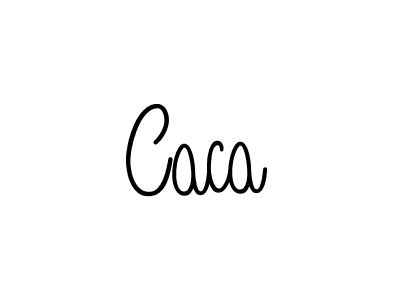 Make a beautiful signature design for name Caca. With this signature (Angelique-Rose-font-FFP) style, you can create a handwritten signature for free. Caca signature style 5 images and pictures png