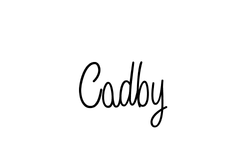You should practise on your own different ways (Angelique-Rose-font-FFP) to write your name (Cadby) in signature. don't let someone else do it for you. Cadby signature style 5 images and pictures png