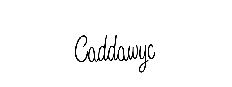 You should practise on your own different ways (Angelique-Rose-font-FFP) to write your name (Caddawyc) in signature. don't let someone else do it for you. Caddawyc signature style 5 images and pictures png