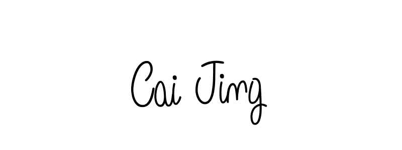 Cai Jing stylish signature style. Best Handwritten Sign (Angelique-Rose-font-FFP) for my name. Handwritten Signature Collection Ideas for my name Cai Jing. Cai Jing signature style 5 images and pictures png