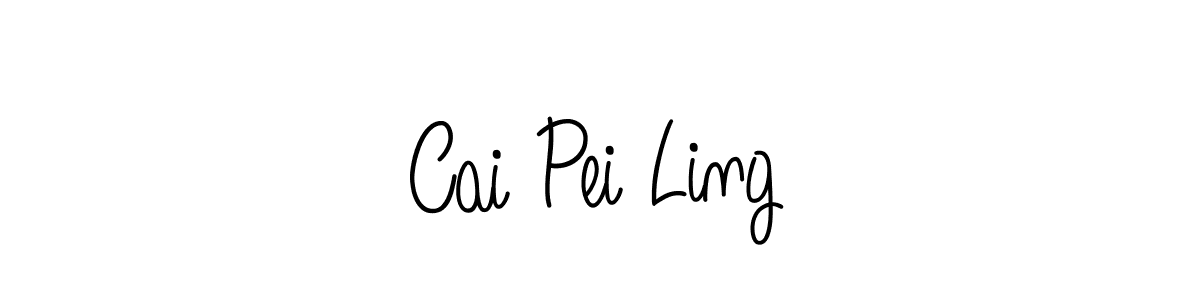 Create a beautiful signature design for name Cai Pei Ling. With this signature (Angelique-Rose-font-FFP) fonts, you can make a handwritten signature for free. Cai Pei Ling signature style 5 images and pictures png