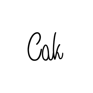 Cak stylish signature style. Best Handwritten Sign (Angelique-Rose-font-FFP) for my name. Handwritten Signature Collection Ideas for my name Cak. Cak signature style 5 images and pictures png