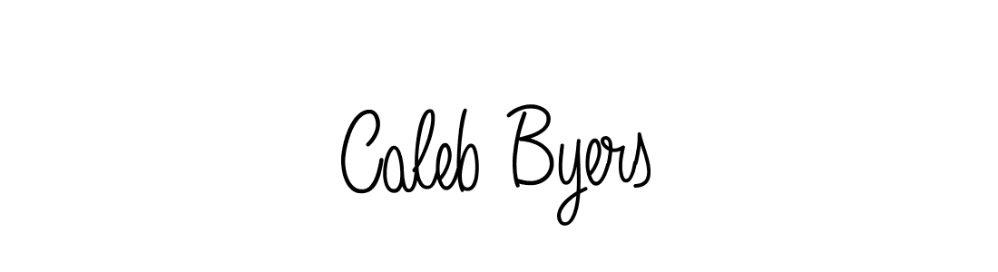 Make a beautiful signature design for name Caleb Byers. With this signature (Angelique-Rose-font-FFP) style, you can create a handwritten signature for free. Caleb Byers signature style 5 images and pictures png