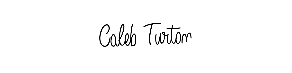 You should practise on your own different ways (Angelique-Rose-font-FFP) to write your name (Caleb Turton) in signature. don't let someone else do it for you. Caleb Turton signature style 5 images and pictures png