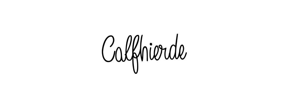 You should practise on your own different ways (Angelique-Rose-font-FFP) to write your name (Calfhierde) in signature. don't let someone else do it for you. Calfhierde signature style 5 images and pictures png