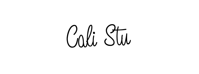 Use a signature maker to create a handwritten signature online. With this signature software, you can design (Angelique-Rose-font-FFP) your own signature for name Cali Stu. Cali Stu signature style 5 images and pictures png