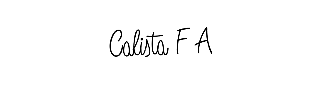 Make a short Calista F A signature style. Manage your documents anywhere anytime using Angelique-Rose-font-FFP. Create and add eSignatures, submit forms, share and send files easily. Calista F A signature style 5 images and pictures png