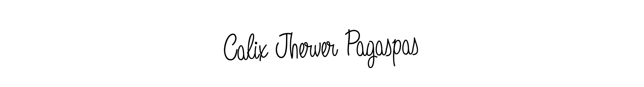 You should practise on your own different ways (Angelique-Rose-font-FFP) to write your name (Calix Jherver Pagaspas) in signature. don't let someone else do it for you. Calix Jherver Pagaspas signature style 5 images and pictures png