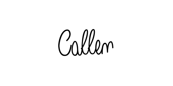 How to make Callen name signature. Use Angelique-Rose-font-FFP style for creating short signs online. This is the latest handwritten sign. Callen signature style 5 images and pictures png