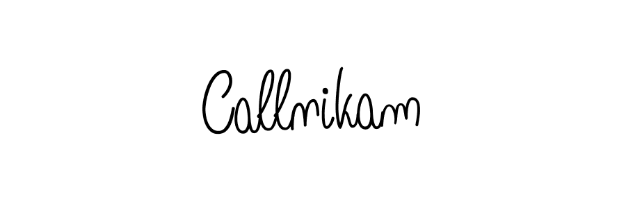 Make a beautiful signature design for name Callnikam. With this signature (Angelique-Rose-font-FFP) style, you can create a handwritten signature for free. Callnikam signature style 5 images and pictures png