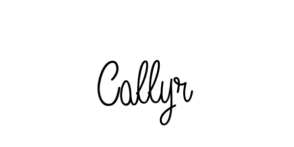Make a beautiful signature design for name Callyr. With this signature (Angelique-Rose-font-FFP) style, you can create a handwritten signature for free. Callyr signature style 5 images and pictures png