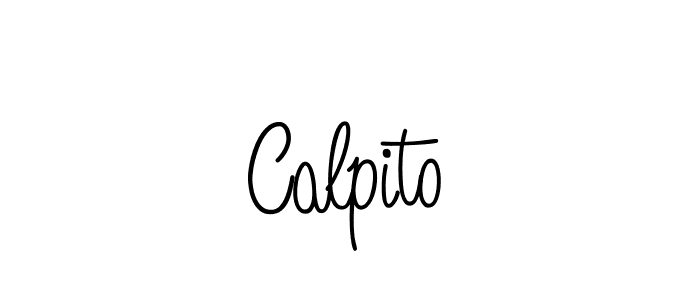 Create a beautiful signature design for name Calpito. With this signature (Angelique-Rose-font-FFP) fonts, you can make a handwritten signature for free. Calpito signature style 5 images and pictures png