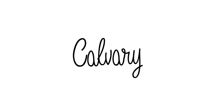 How to make Calvary signature? Angelique-Rose-font-FFP is a professional autograph style. Create handwritten signature for Calvary name. Calvary signature style 5 images and pictures png