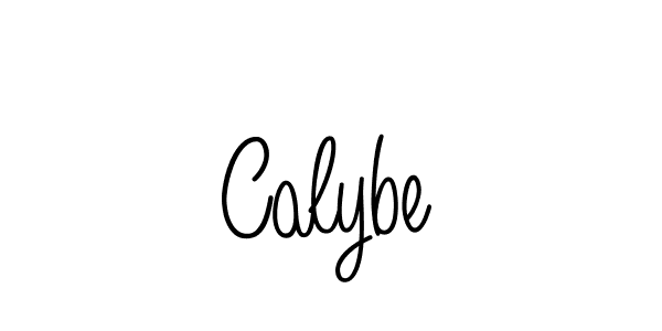 Use a signature maker to create a handwritten signature online. With this signature software, you can design (Angelique-Rose-font-FFP) your own signature for name Calybe. Calybe signature style 5 images and pictures png