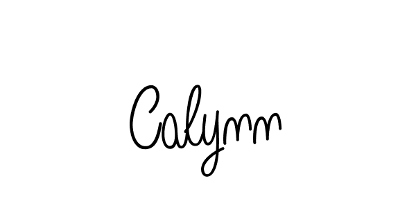 You should practise on your own different ways (Angelique-Rose-font-FFP) to write your name (Calynn) in signature. don't let someone else do it for you. Calynn signature style 5 images and pictures png