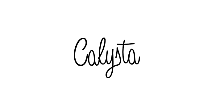 Create a beautiful signature design for name Calysta. With this signature (Angelique-Rose-font-FFP) fonts, you can make a handwritten signature for free. Calysta signature style 5 images and pictures png