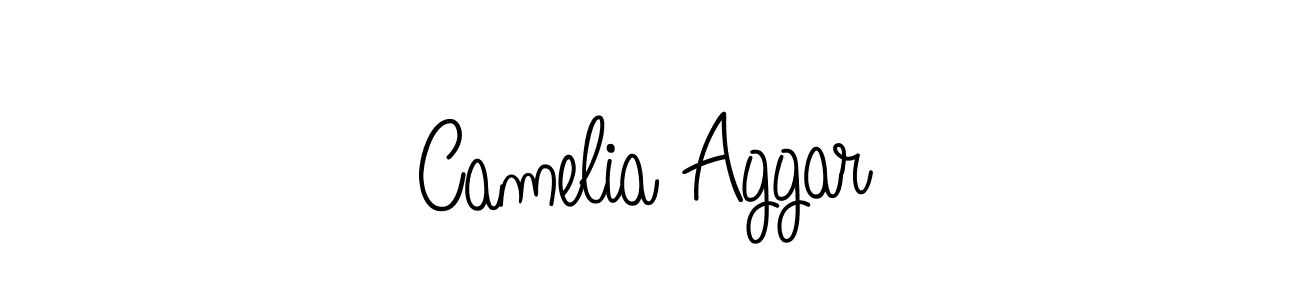 Make a beautiful signature design for name Camelia Aggar. With this signature (Angelique-Rose-font-FFP) style, you can create a handwritten signature for free. Camelia Aggar signature style 5 images and pictures png