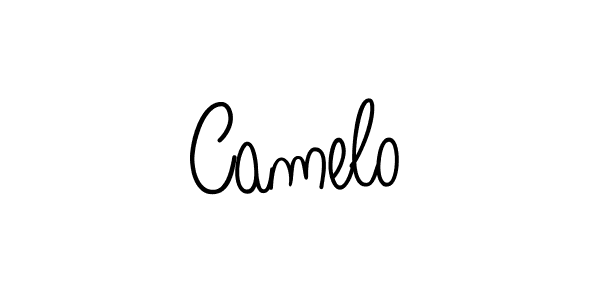 Use a signature maker to create a handwritten signature online. With this signature software, you can design (Angelique-Rose-font-FFP) your own signature for name Camelo. Camelo signature style 5 images and pictures png