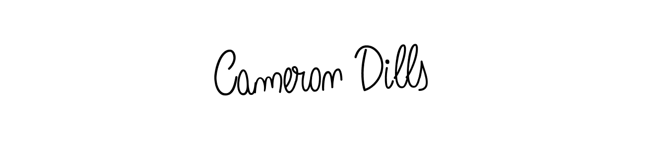 The best way (Angelique-Rose-font-FFP) to make a short signature is to pick only two or three words in your name. The name Cameron Dills include a total of six letters. For converting this name. Cameron Dills signature style 5 images and pictures png