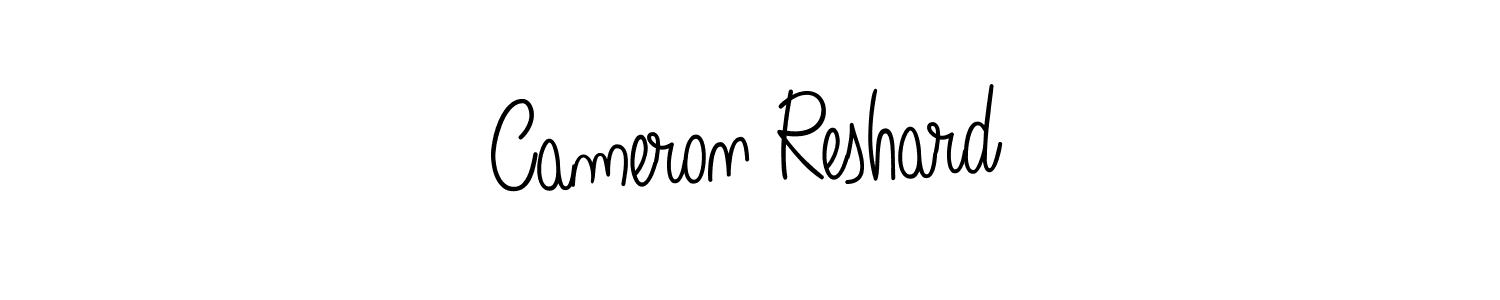 Use a signature maker to create a handwritten signature online. With this signature software, you can design (Angelique-Rose-font-FFP) your own signature for name Cameron Reshard. Cameron Reshard signature style 5 images and pictures png