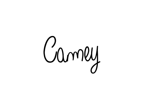 The best way (Angelique-Rose-font-FFP) to make a short signature is to pick only two or three words in your name. The name Camey include a total of six letters. For converting this name. Camey signature style 5 images and pictures png