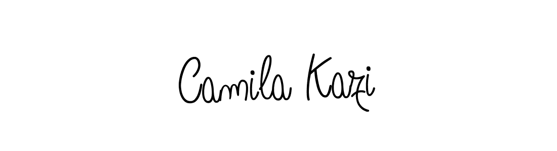 How to make Camila Kazi name signature. Use Angelique-Rose-font-FFP style for creating short signs online. This is the latest handwritten sign. Camila Kazi signature style 5 images and pictures png