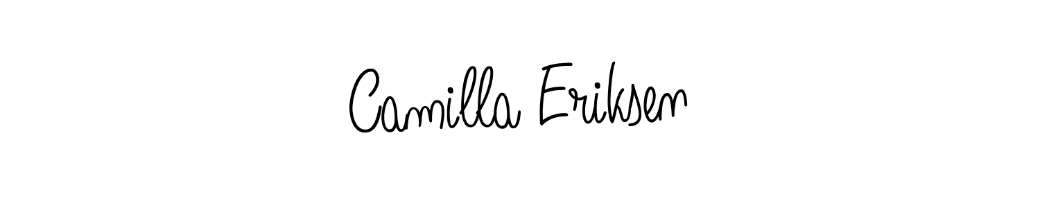 How to make Camilla Eriksen name signature. Use Angelique-Rose-font-FFP style for creating short signs online. This is the latest handwritten sign. Camilla Eriksen signature style 5 images and pictures png