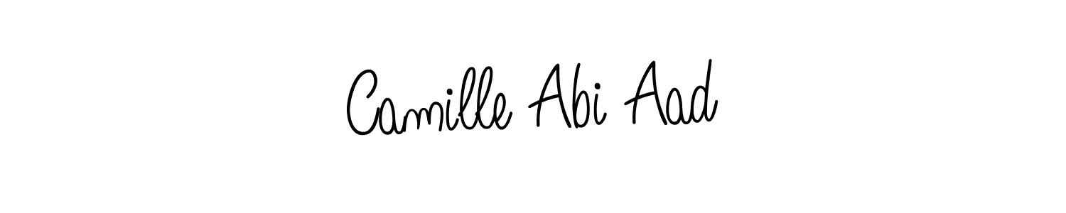 Create a beautiful signature design for name Camille Abi Aad. With this signature (Angelique-Rose-font-FFP) fonts, you can make a handwritten signature for free. Camille Abi Aad signature style 5 images and pictures png