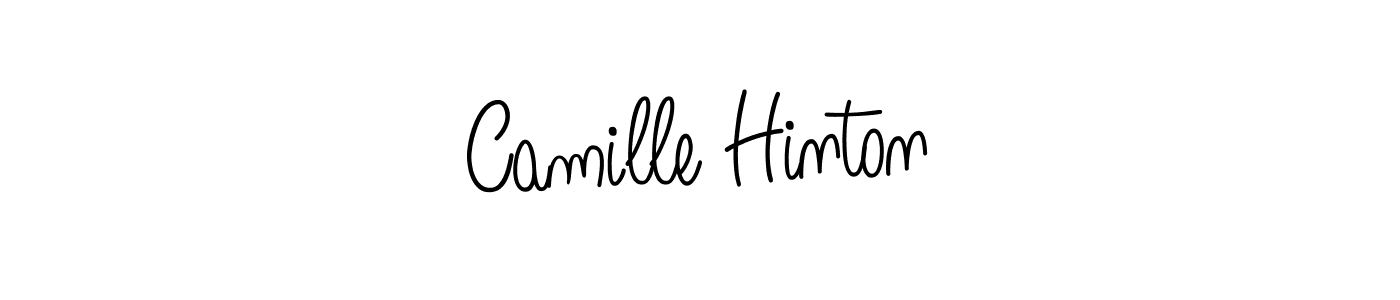 Make a beautiful signature design for name Camille Hinton. With this signature (Angelique-Rose-font-FFP) style, you can create a handwritten signature for free. Camille Hinton signature style 5 images and pictures png