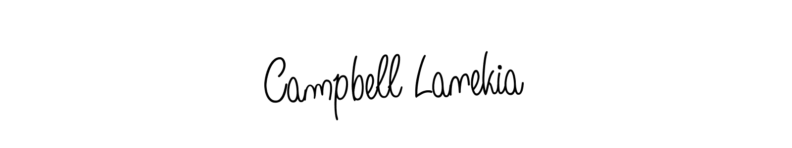 Make a beautiful signature design for name Campbell Lanekia. With this signature (Angelique-Rose-font-FFP) style, you can create a handwritten signature for free. Campbell Lanekia signature style 5 images and pictures png