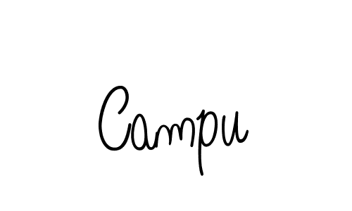 Design your own signature with our free online signature maker. With this signature software, you can create a handwritten (Angelique-Rose-font-FFP) signature for name Campu. Campu signature style 5 images and pictures png