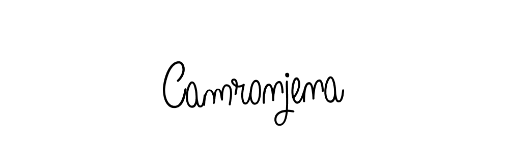 How to make Camronjena name signature. Use Angelique-Rose-font-FFP style for creating short signs online. This is the latest handwritten sign. Camronjena signature style 5 images and pictures png