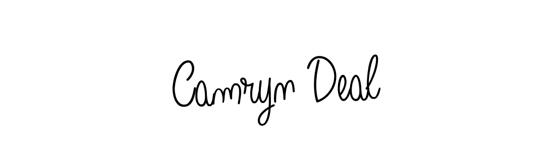 You should practise on your own different ways (Angelique-Rose-font-FFP) to write your name (Camryn Deal) in signature. don't let someone else do it for you. Camryn Deal signature style 5 images and pictures png