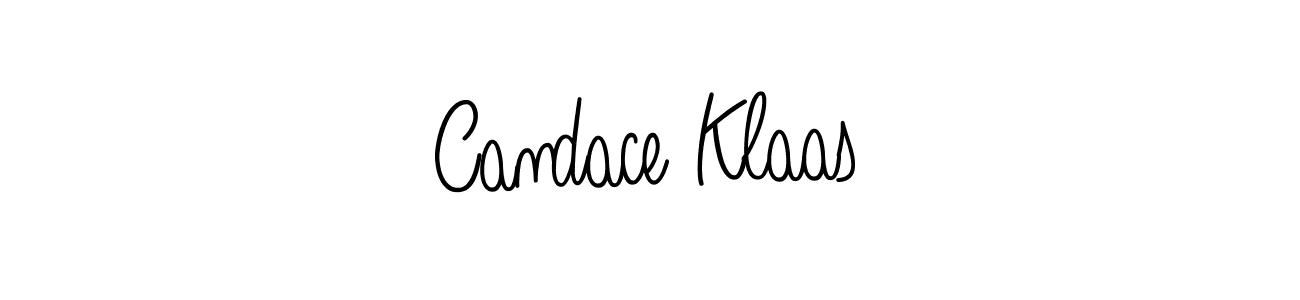 How to make Candace Klaas name signature. Use Angelique-Rose-font-FFP style for creating short signs online. This is the latest handwritten sign. Candace Klaas signature style 5 images and pictures png
