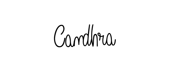 Candhra stylish signature style. Best Handwritten Sign (Angelique-Rose-font-FFP) for my name. Handwritten Signature Collection Ideas for my name Candhra. Candhra signature style 5 images and pictures png