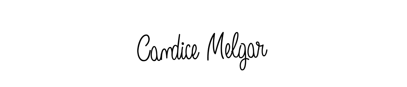 Angelique-Rose-font-FFP is a professional signature style that is perfect for those who want to add a touch of class to their signature. It is also a great choice for those who want to make their signature more unique. Get Candice Melgar name to fancy signature for free. Candice Melgar signature style 5 images and pictures png