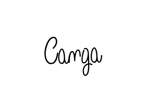 Design your own signature with our free online signature maker. With this signature software, you can create a handwritten (Angelique-Rose-font-FFP) signature for name Canga. Canga signature style 5 images and pictures png