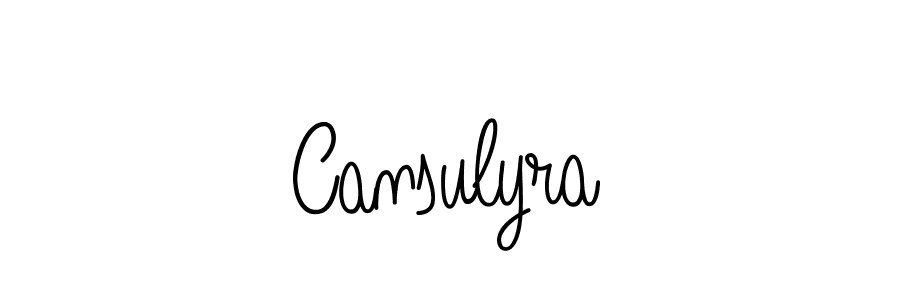 How to make Cansulyra signature? Angelique-Rose-font-FFP is a professional autograph style. Create handwritten signature for Cansulyra name. Cansulyra signature style 5 images and pictures png